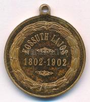 1902. "Kossuth Lajos 1802-1902" születésének 100. évfordulójára kiadott aranyozott bronz e...