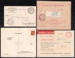 cca 1930 9 db gyógyszer és gyógykészítmény reklámos fejléces boríték mind különböző