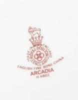 Royal Doulton "Arcadia" virágmintás kínáló, jelzett, hibátlan, 21,5x14 cm