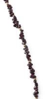Gránát köves nyaklánc, h: 90 cm