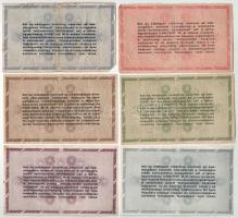 1946. 10.000AP-10.000.000AP (6xklf) közte 1.000.000AP fordított címerrel T:F,VG közte szakadás, folt