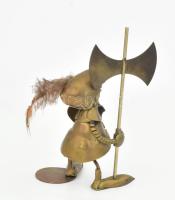 Mid-Century Figurative Art by Magda és Andrzej Nowakowscy (1938 - 2008): Alabárdos. Szobor, örvösműv...