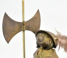 Mid-Century Figurative Art by Magda és Andrzej Nowakowscy (1938 - 2008): Alabárdos. Szobor, örvösműv...