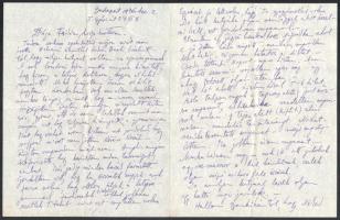 cca 1930 Komjáti-Wanyerka Gyula (1894-1958): Autográf levelek a festőművész, grafikustól, 9 beírt ol...