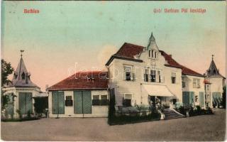 1911 Bethlen, Beclean; Gróf Bethlen Pál kastélya. Kajári István kiadása / castle (fl)