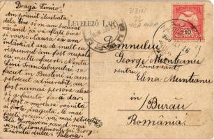 1908 Zajzon, Zaizon-fürdő, Zajzonfürdő, Zizin; Anna villa (W.L. ?) / villa, spa (EM)