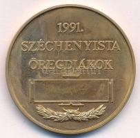 1991. "Gróf Széchenyi István 1791-1860 / 1991. Széchenyista öregdiákok" bronz emlékérem (4...