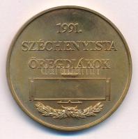 1991. "Gróf Széchenyi István 1791-1860 / 1991. Széchenyista öregdiákok" bronz emlékérem (4...