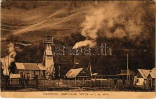 1916 Izaszacsal, Sacel (Máramaros); Petróleum forrás, olajmező. Berger Miksa utóda kiadása / Izvorul de petrol / oil well, oil plant, oil fields (EK)