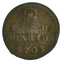 1703K-B Duarius "I. Lipót" Körmöcbánya (0,55g) T:F hajlott lemez
Hungary 1703K-B Duarius ...
