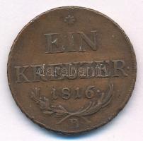 1816B 1kr Cu T:XF ph. Huszár 2058, Unger III.: 1406.a