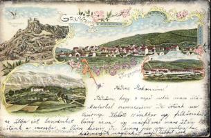 Avtovac with military barracks litho (EK)