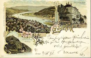 1898 Zvornik with Hotel Stadt Wien litho