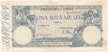 Románia 1946. 100.000L T:F Romania 1946. 100.000 Lei C:F Krause P#58