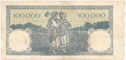 Románia 1946. 100.000L T:F
Romania 1946. 100.000 Lei C:F
Krause P#58