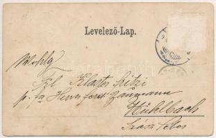 Segesvár, Schässburg, Sighisoara; télen este. Fritz Teutsch / winter at night (Rb)