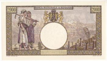 Románia 1941. 2000L "E.0211 0432" T:AU,XF
Romania 1941. 2000 Lei "E.0211 0432" ...