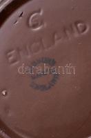 Angol teáskanna, mázas kerámia, jelzett: Gibson's Made in England, peremén lepattanással, m: 16...