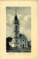 1912 Nagybánya, Baia Mare; Görögkeleti (ortodox) román templom. W. L. Bp. 6046. Jeremiás Jenő kiadása / Romanian Orthodox church (fa)