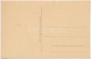 Vaskapu, Poarta de Fier (Hunyad); Vor dem Eisernen Tor / vasút a Dunánál, vonat / railway next to th...