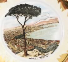 3 db szuvenír tárgy: dísztál, csengő, kanál