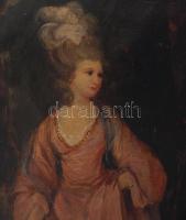 A. Pansov jelzéssel: Estélyi ruhában. Olaj, vászon, Dekoratív keretben. 30x20 cm