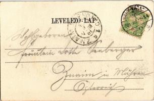 1901 Nagyvárad, Oradea; Igazságügyi palota. Helyfi László kiadása / Palace of Justice. Art Nouveau (...