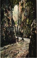 1924 Törcsvár, Törzburg, Bran-Poarta, Bran; Peatra Craiului-Prapastia / szoros / mountain pass. J. Schneider fotograf