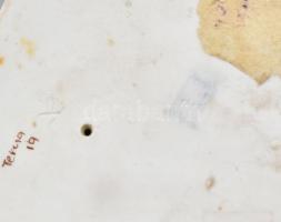 Zsolnay porcelán "Labdás Öcsi". Kézzel festett, jelzett (tervező: Sinkó András), kis kopás...