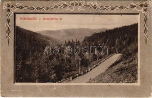 1926 Borszék, Borsec; Szerpentin út / road. Art Nouveau (EK)