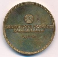 Bozó Gyula (1913-2004) 1992. "Mathias Corvinus Rex Hungariae / Grand Hotel Corvinus - Kempinski...
