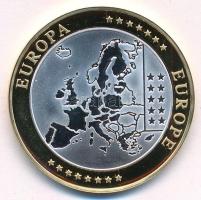 ~2002. "Emlékérem az euróövezet országainak közös valutájáról - Vatikán" aranyozott, ezüst...