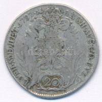1787B 20kr Ag "II. József" (6,37g) T:F 
Hungary 1787B 20 Kreuzer Ag "Joseph II"...