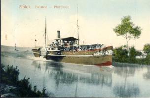 Siófok Balaton a Baross gőzöshajóval