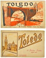 Toledo 40 db régi képeslap 2 különböző régi képeslapfüzetben