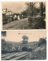 28 régi képeslap külföldi városok, tájak