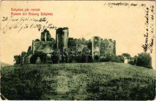 Lippa, Lipova; Solymos vár romjai. W.L. Bp. 3015. / Cetatea Soimos / castle ruins (EB)