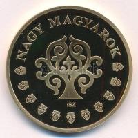 ifj. Szlávics László (1959-) 2011. "Nagy Magyarok / Széchenyi István" aranyozott Cu emléké...