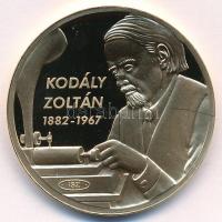 ifj. Szlávics László (1959-) 2012. Nagy Magyarok / Kodály Zoltán aranyozott Cu emlékérem tanúsítvánnyal (40mm) T:PP