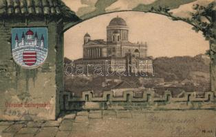 Esztergom bazilika litho