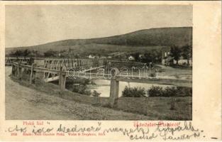 1900 Piski, Simeria; híd. Kass Gusztáv kiadása / bridge (felületi sérülés / surface damage)