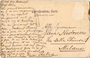 1909 Budapest VIII. Kálvin tér, fiáker. Bruchsteiner és fia 14187. litho (Rb)