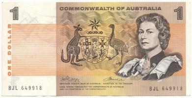 Ausztrália DN (1972-1973) 1D T:F szép papír Australia ND (1972-1973) 1 Dollar C:F fine paper Krause P#37.d