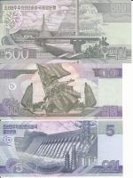 Észak-Korea 2002. 5W + 10W + 2007. 500W T:UNC,AU
North Korea 2002. 5 Won + 10 Won + 2007. 500 Won C...