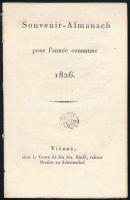 1826 Bécs, Souvenir-Almanach pour l'année commune, 16p