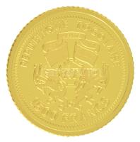 Togói Köztársaság 2007. 1500Fr Au "Nofertiti", "A világ legkisebb arany érméi" t...