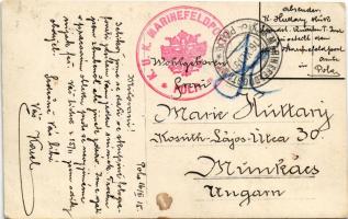 1915 Osztrák-magyar haditengerészeti postahivatal matrózai / K.u.K. Kriegsmarine Marinefeldpostamt M...