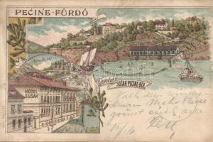 Susak-Pecine with Hotel Susak litho