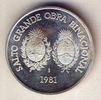 Uruguay 1981. 100NS Ag "Vízierőmű" T:1