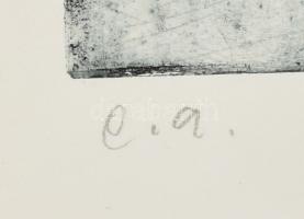 Lux Antal (1935-): Vadmacskák, 1970. Színes akvatinta, papír. Jelzett. Művészpéldány e.a. jelzéssel....